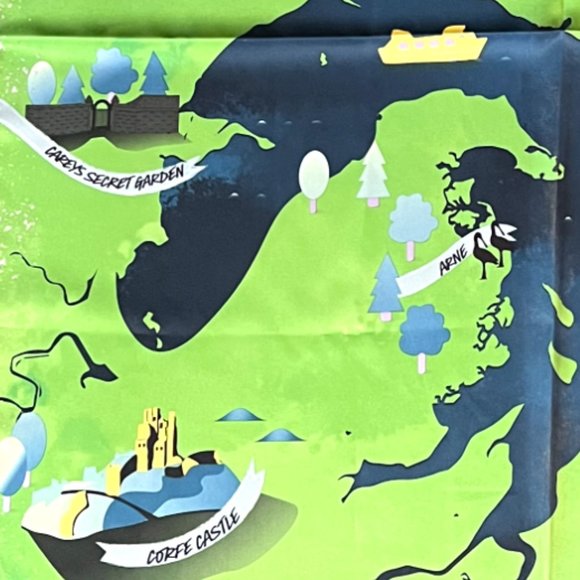 NWT LUSH Kitchen Exclusive Ltd Ed October 2023 Silky Treasure Map Knot Wrap - Picture 6 of 8